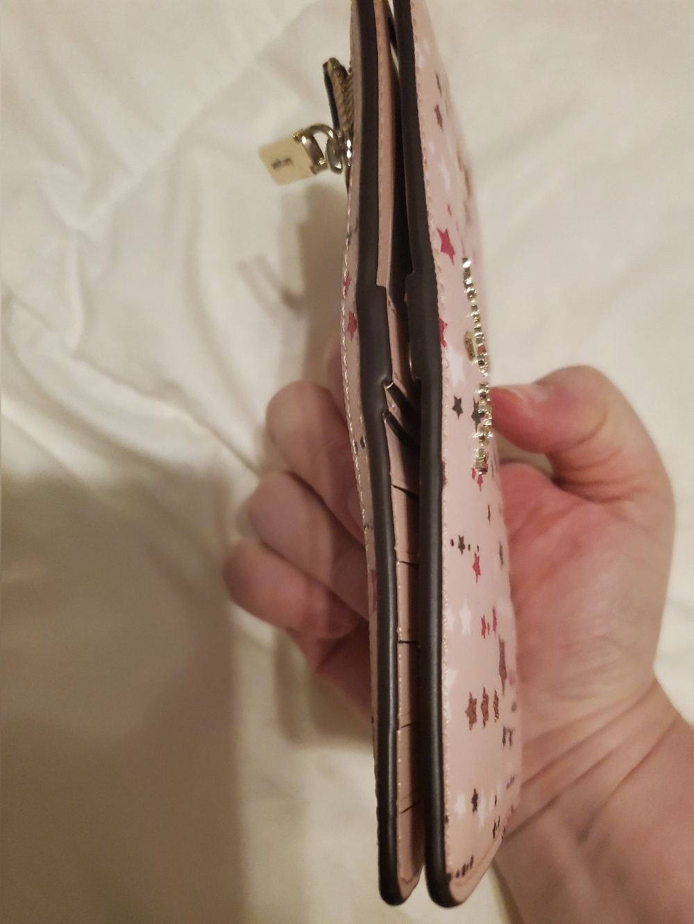 kate spade pale pink star-print kids wallet - Picture 8 of 10